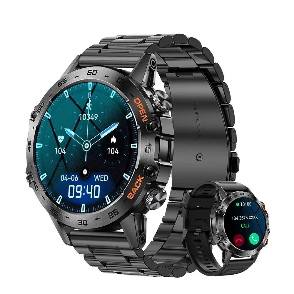 Melanda IP68 Waterproof Steel Fitness Smartwatch