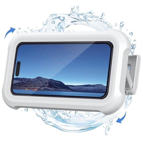 Waterproof Wall-Mount Adjustable Phone Holder