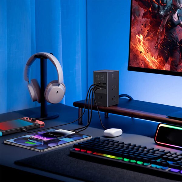 Baseus 35W Fast Charging 7-in-1 Power Station - Image 7
