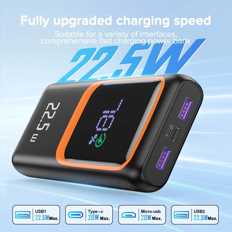 QOOVI 22.5W Fast Charging Power Bank – 10,000mAh / 20,000mAh - Image 5