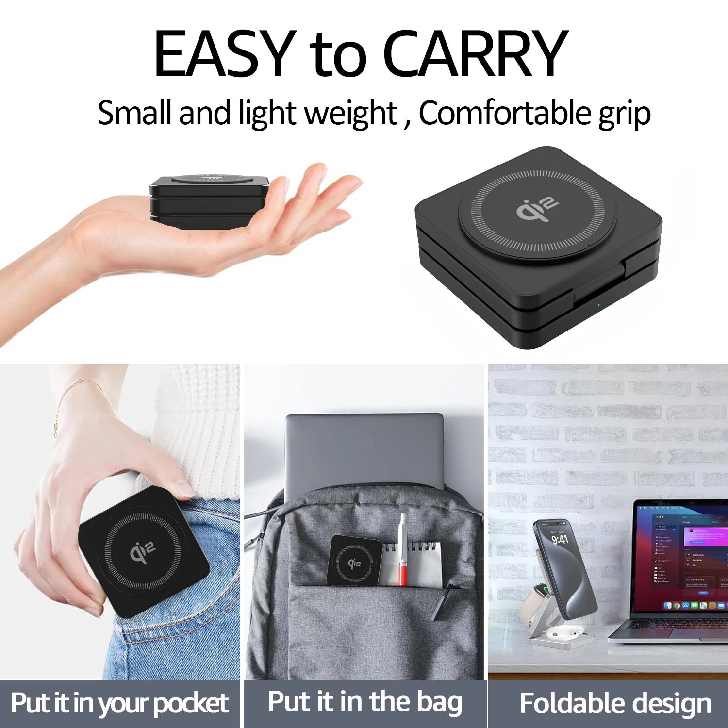 15W Qi2 magnetic wireless charging