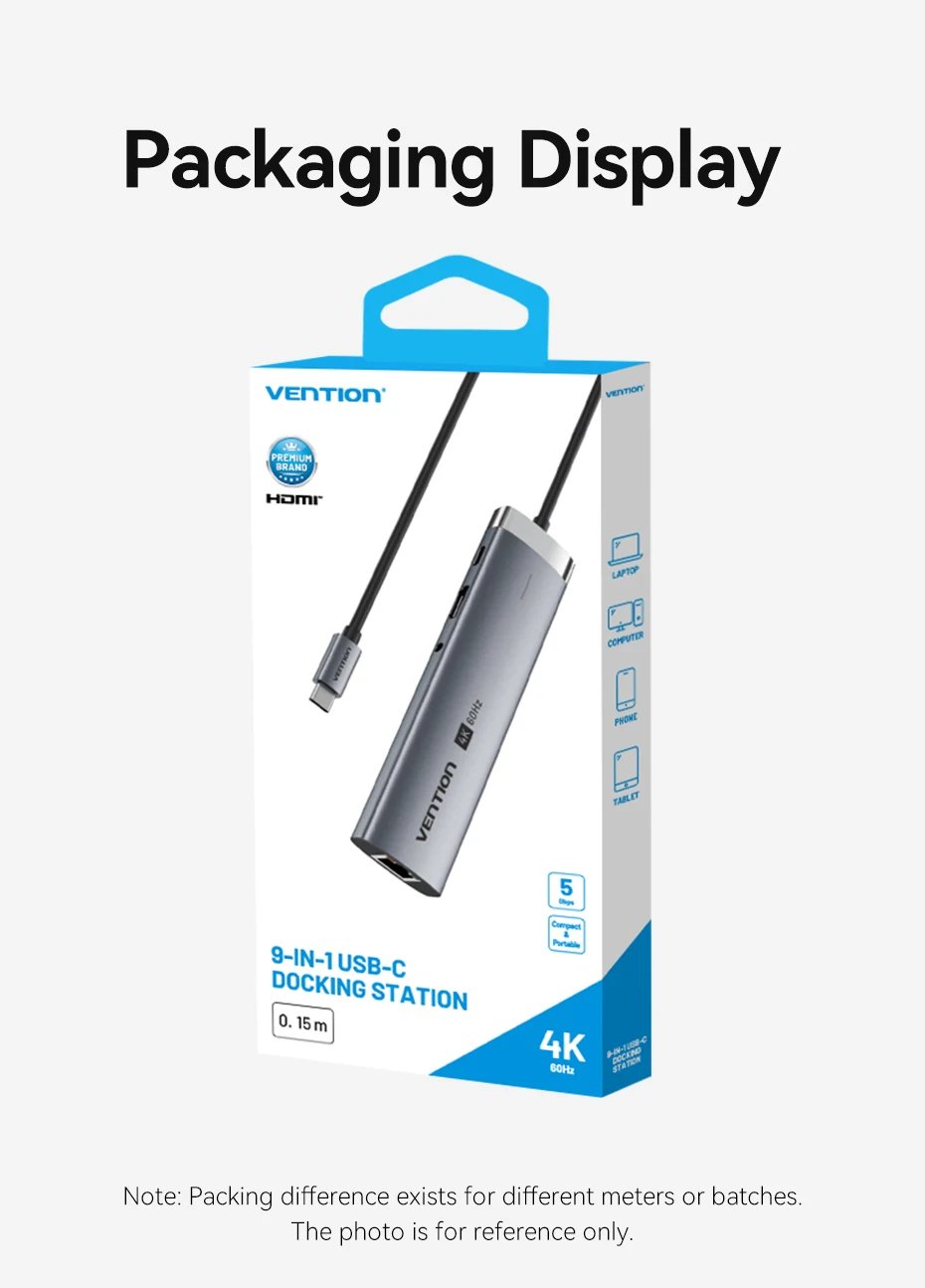 Vention 9-in-1 USB-C hub package