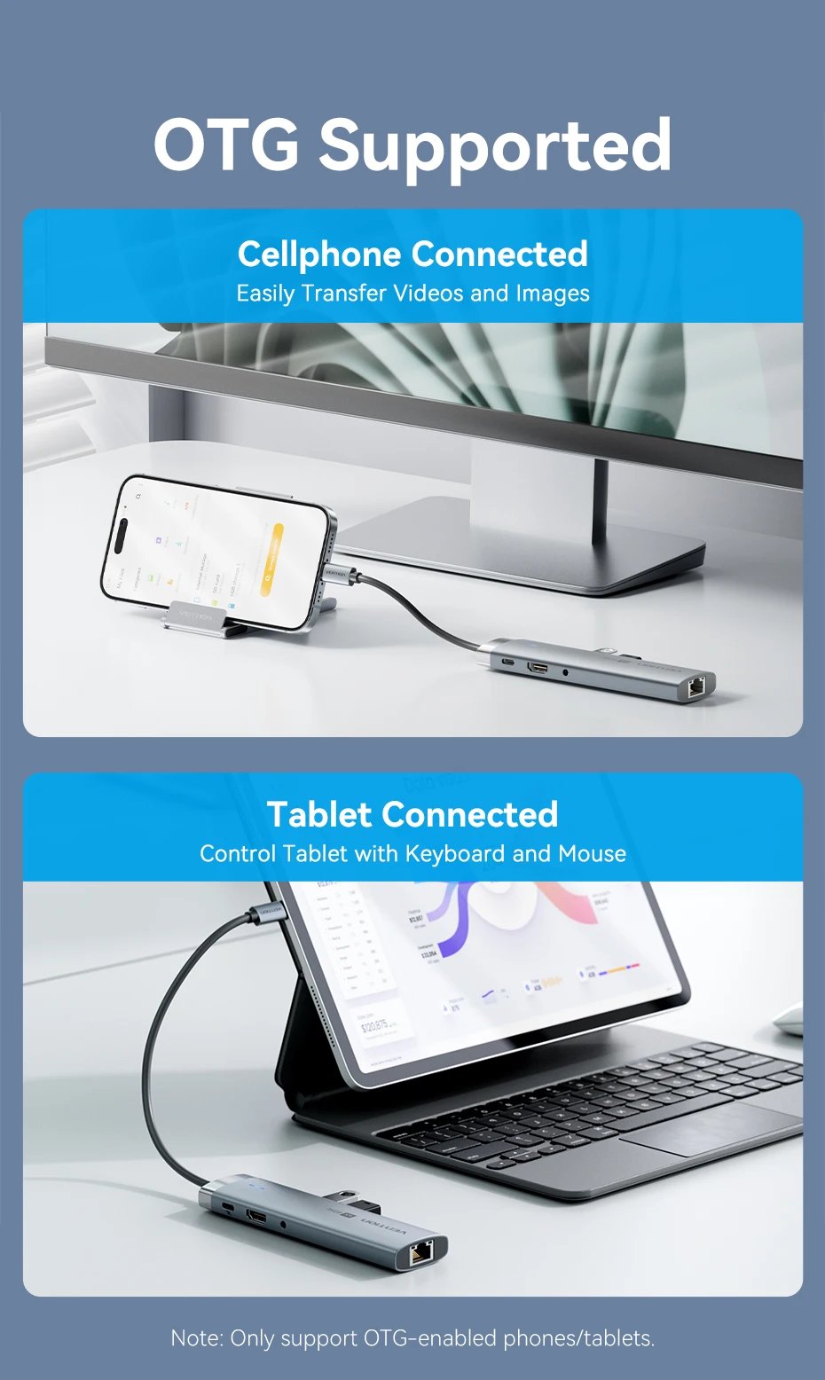 Vention USB-C hub OTG support