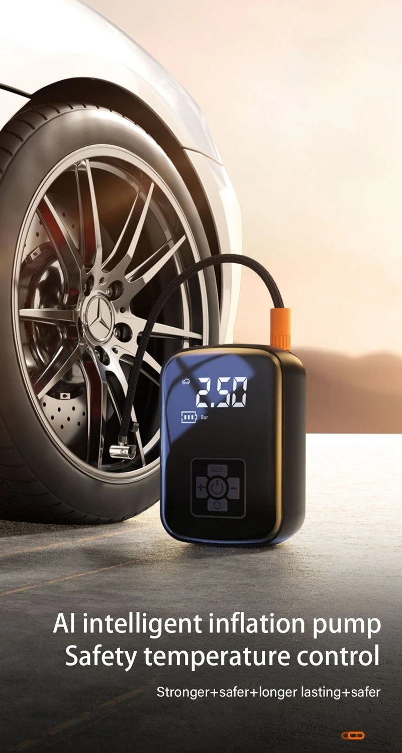 LEIBOO Wireless Portable Tire Inflator with Digital Display