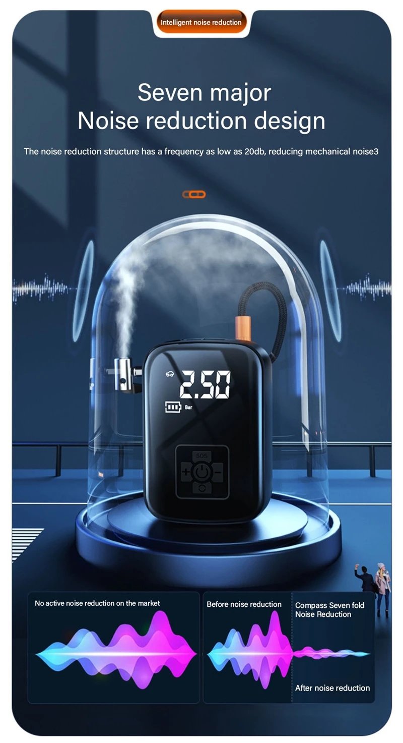 LEIBOO Wireless Tire Inflator air pump