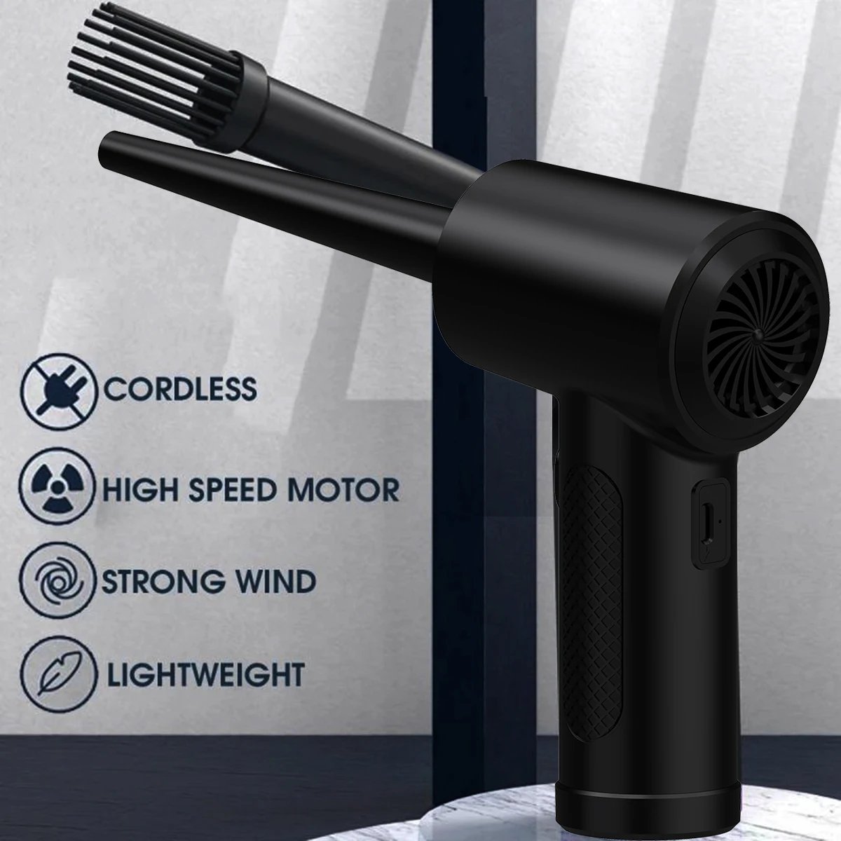 Cordless Electric Air Duster – 51,000 RPM Rechargeable Dust Blower - Image 3