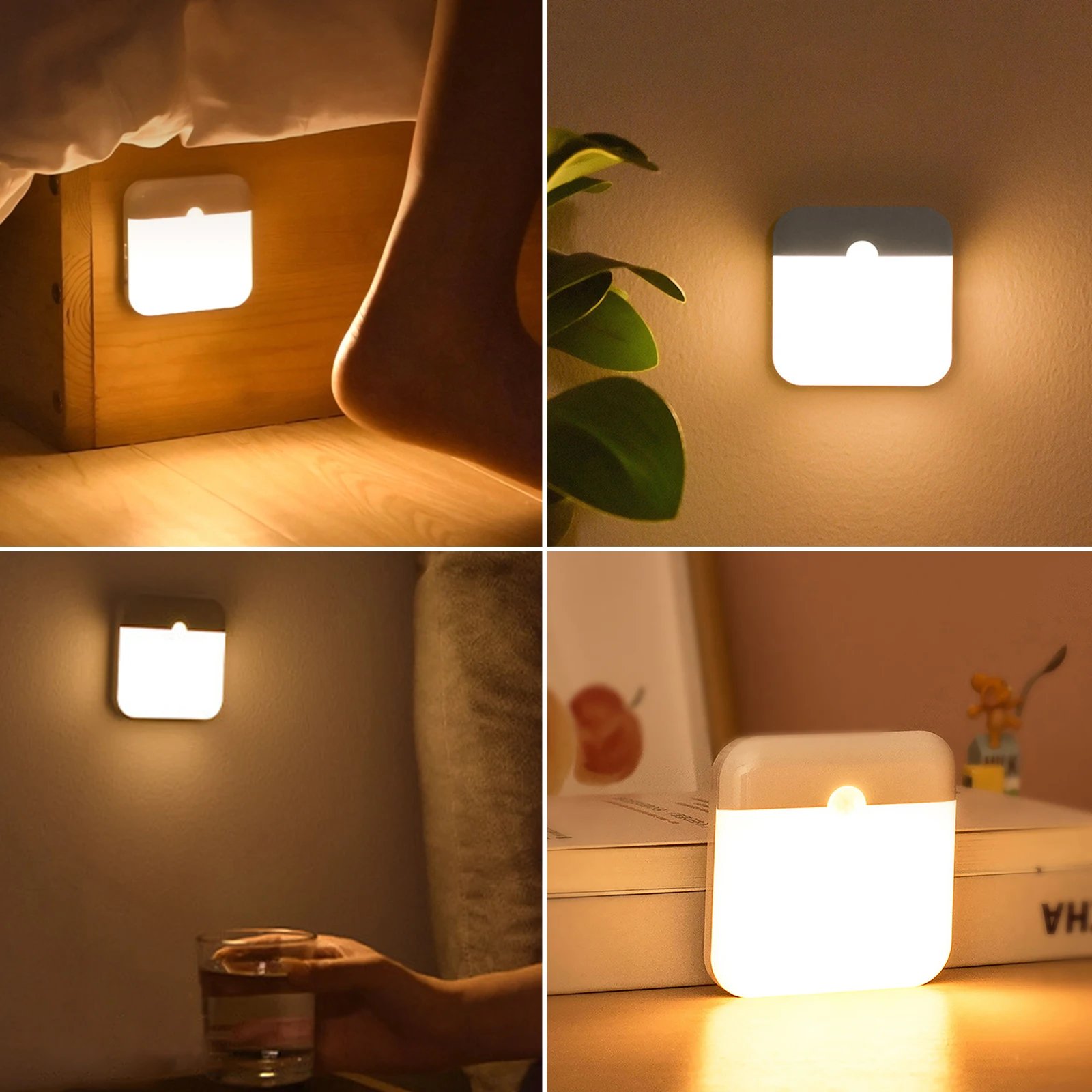 USB-C rechargeable motion sensor LED light