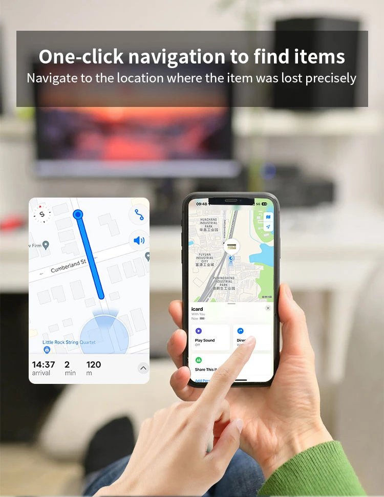 Compact smart Bluetooth item finder
