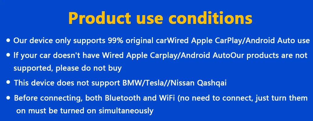 Wireless CarPlay and Android Auto Adapter